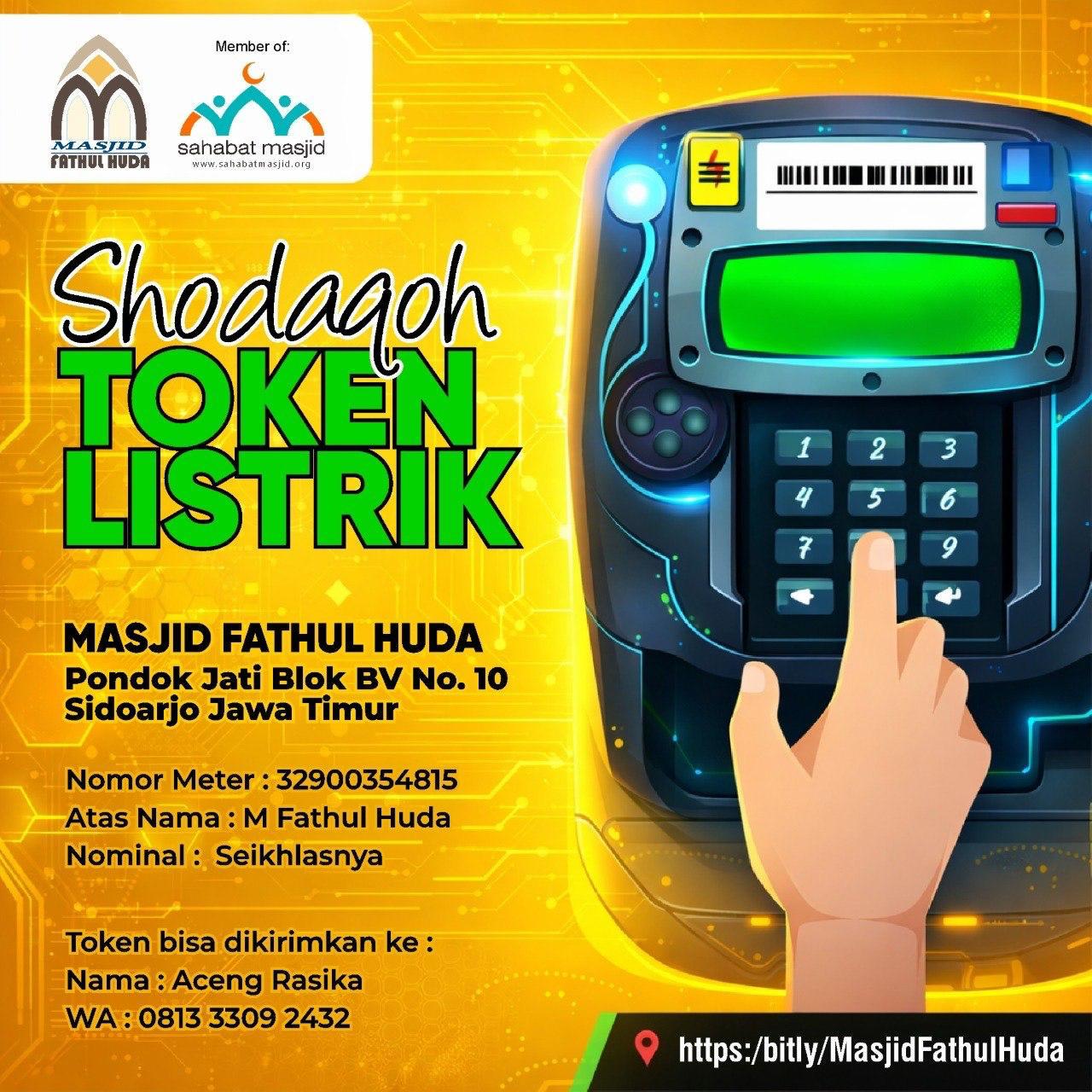 Shodagoh Token Listrik Masjid Fathul Huda