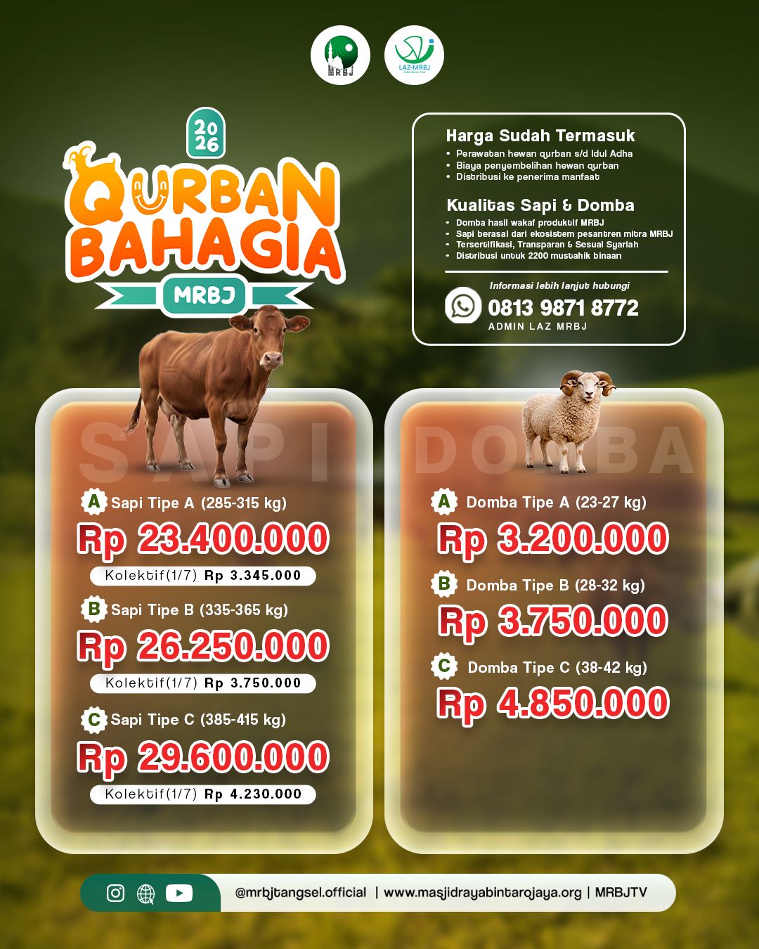 Qurban Bahagia Bersama Masjid Raya Bintaro Jaya