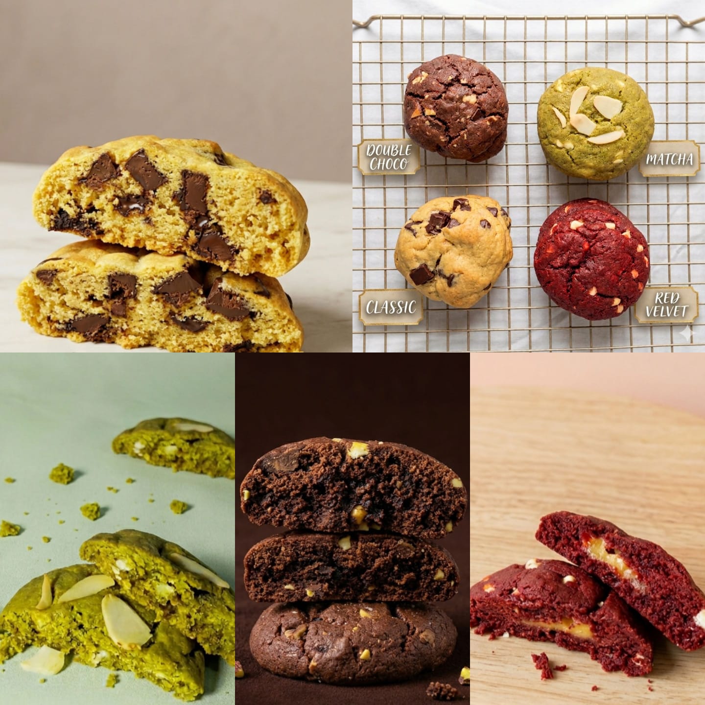 Open PO Cookies Banana. Cookies rasa manis yang pas, lembut di dalam dengan anek...