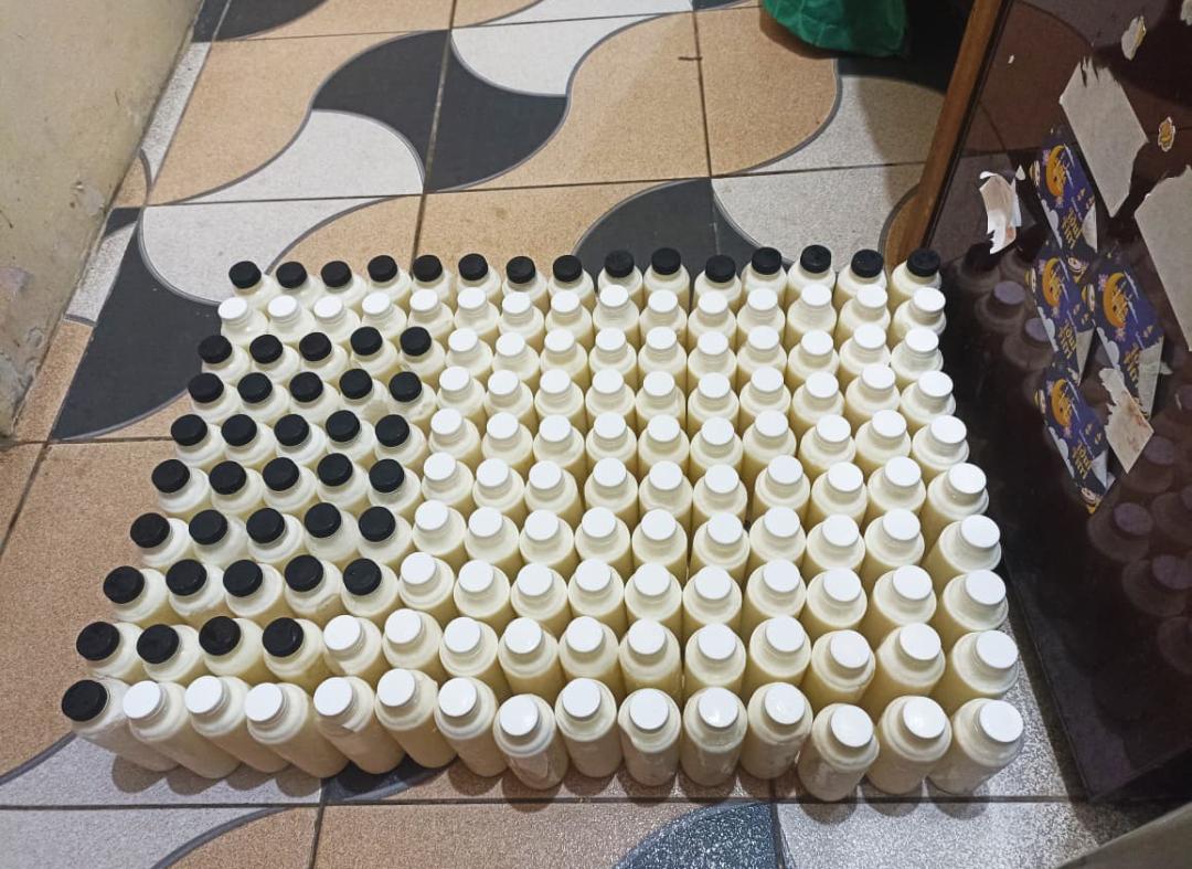 Bismillah susu kambing murni tanpa bau embek tanpa rasa dan tanpa pengawet tafad...