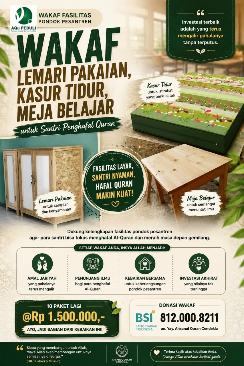 Wakaf Fasilitas Pondok Pesantren