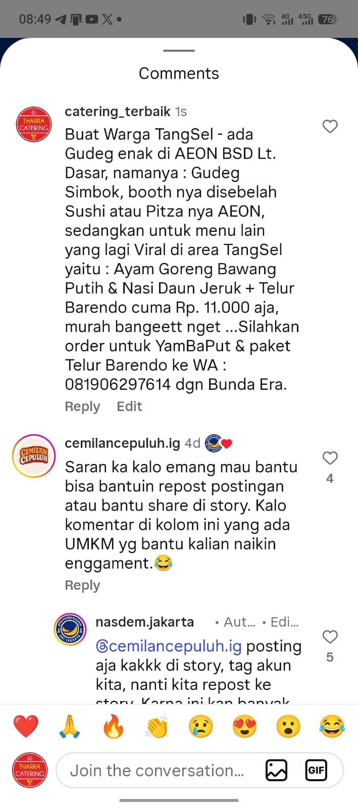 Telur Barendo + Nasi Putih Daun Jeruk harga Murah Banget Nget cuma Sebelas Ribu Aja
